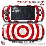 Bullseye Red on White WraptorSkinz Skin and Screen Protector Kit fits Sony  ....