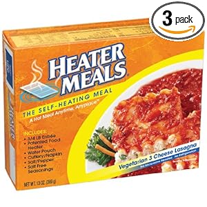 Heater Meals Vegetarian 3 Cheese Lasagna, 13-Ounce Boxes (Pack of 3)