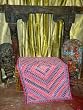 Sari Moti Indian Pink, Blue Tapestry Throw Wall Hanging 60 X 40