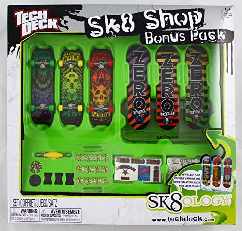 TECH DECK 96mm SK8 SHOP PACK - 6 ZERO BOARDS - Sk8ology - New