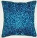 Swirl Hand Beaded Pillow in Peacock - 12