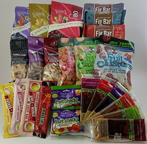 Healthy Nut and Fruit Snack Bundle Includes All Natural and Organic Snacks (24 Count)