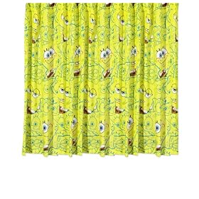 Character World Spongebob Squarepants Heads 72-inch Curtains
