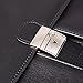 Jack&Chris Mens New PU Leather Briefcase Messenger Bag Laptop Bag, MBYX015 (Strap/Key/Lock)
