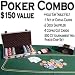 Texas Hold 'Em Poker Combo Pack - All-in-one Kit