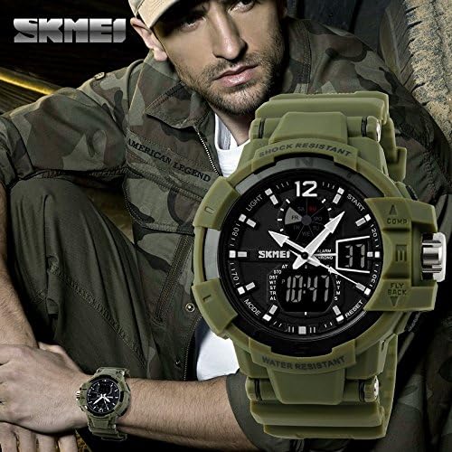 Skmei Men Mountaineering Diving Watches Luxury Plastic Strap Casual Sports Watch Men Waterproof Wristwatch