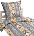 Kinzler B-02488/99 Bettw&auml;sche Transferdruck / Mikrofaser - Jersey / 80 x 80 + 135 x 200 cm / Doppelpack / bunt