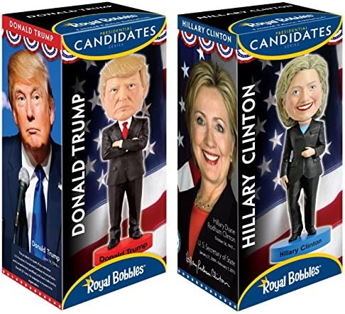 2016 Presidential Campaign Bobblehead Collection Donald Trump & Hillary Clinton by Patriotics