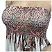White Smocked Bodice Floral Print Babydoll Plus size Mini Dress image 2