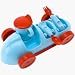 Present Time  Dinnerware Race Car blue w. red plastic
