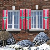 Red Christmas Shutter Covers