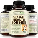 Sexual Health for Men Testosterone Booster - 100% All Natural & Non-Gmo Supplement for Male Enhancement & Extreme Strength. Increases Libido, Power, Endurance & Performance. 100% Money Back Guarantee