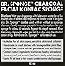 Dr Sponge Facial Cleansing Sponge, Charcoal