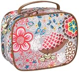 Oilily Painted Flowers Beauty case Lagoon OCB0122-6400, Damen Kosmetiktasche, blau (Lagoon 6400) 22 x 17 x 10 (BxHxT)