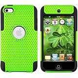 Schwarz X Gr&uuml;n Mesh hard Schutz H&uuml;lle Tasche CASE COVER f&uuml;r Apple iPod Touch 4