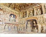 Photographic Print of Yungang Caves cut during the Northern Wei Dynasty, dating from 460 AD, UNESCO... from Robert Harding