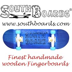 Komplett Fingerskateboard BL/WS/BL SOUTHBOARDS� Handmade Wood Fingerboard Echtholz
