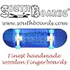 Komplett Fingerskateboard BL/WS/BL SOUTHBOARDS� Handmade Wood Fingerboard Echtholz