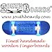 Komplett Fingerskateboard BL/WS/BL SOUTHBOARDS� Handmade Wood Fingerboard Echtholz