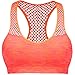 Afrodita Yoga Sports Bra Women's V Neck Racerback Removable Cups Wire Free
