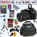 Pentax K-x 12.4 Megapixel Digital SLR Camera (Black) with Sigma 18-200mm f/3.5-6.3 DC Wide Angle Zoom Lens + 8GB Deluxe Accessory Kit