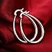 GiniHomer Minkang Fashion Jewelry 925 Solid Silver Classic Big Hoop Drop Dangle Earrings