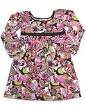 Girlfriends by Anita G - Girls Long Sleeve Pucci Dress, Brown, Pink (Size 6)