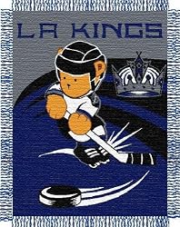 Los Angeles Kings Acrylic Triple Woven Jacquard Baby Blanket/Throw (36"x46") - NHL Hockey