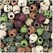 BeadTin Camouflage Mix Antique 11mm Skull Pony Beads (150pcs)