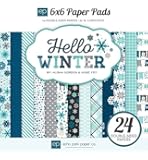 Echo Park Paper Company Hello Winter Paper Pad, 6 x 6"