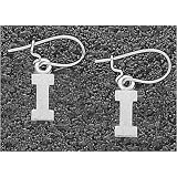 LogoArt Indiana Hoosiers Sterling Silver Team Font 3/8 Dangle Earrings