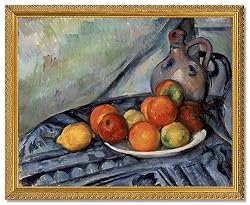 Paul C&eacute;zanne, Fruit and a Jug on a Table