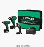 Hitachi KC10DAL 10.8V Li-Ion 3pc. Combo Kit