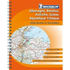 Atlas routier Allemagne, Bnelux, Suisse, Autriche, Rpublique Tchque