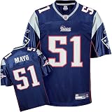 Reebok New England Patriots Jerod Mayo Replica Team Color Jersey