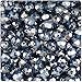 BeadTin Montana Navy Blue Transparent 8mm Faceted Round Craft Beads (450pc)
