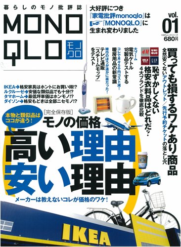 MONOQLO vol.1 (100%ムックシリーズ)
