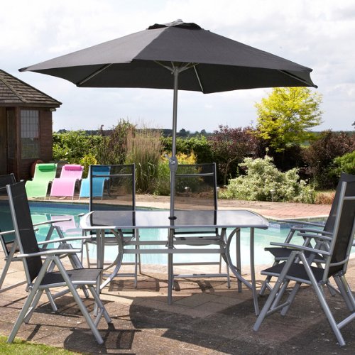 8 piece 6 Seat Garden Patio Set Textoline Set