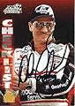 AUTOGRAPHED Dale Earnhardt Sr. 1996 Pinnacle Action Packed CHECKLIST (#3 Goodwrench Racing) Signed Vintage NASCAR Trading Card with COA