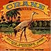 Winter Garden, Florida Crane Bird Orange Citrus Fruit Crate Box Label Art Print