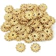 Flower Bali Spacer Beads Gold Plated 8.5mm Approx 60