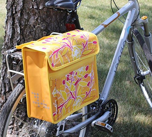 FASTRIDER SHOPPER PEONY Bike Pannier/Bag Orange 17.5L Water Resistant Single