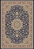 Traditional Area Rug, 828 Royal Millennium Collection 4'x6' Navy