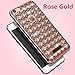 iPhone 6 Plus/6S Plus Case, Inspirationc Soft Slim Electroplated Transparent Crystal TPU Diamond Rhinestone Sparkle Beauty Case Cover for iPhone 6 Plus/6S Plus 5.5 Inch--Rose Gold