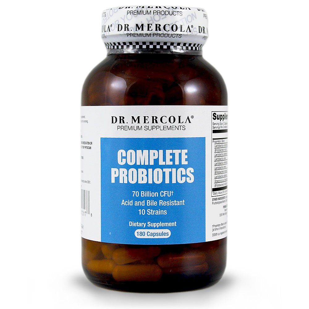 Dr. Mercola Complete Probiotics - 180 Capsules - 70 Billion Cfu - 10 Strains .. 15 61hb0H%2B%2BDZL