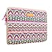 Inateck 13.3 Inch Bohemian Macbook Air/ MacBook Pro Retina Ultrabook Netbook Envelope Cover Sleeve Carrying Protector Case Bag with a Bonus Mouse Bag, Opera Pink [Size: 13.3-Inch, Canvas Fabric]