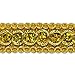 Expo International Trish Sequin Metallic Braid Trim, 20 yd, Gold