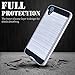 HTC Desire 626s Case, HTC Desire 626 Case,eTzone Premium Extra Slim Shockproof Case, Steel Hybrid Dual Layer [TPU + Soft Silicone] Protective Case Cover for HTC Desire 626 / 626s (626 Silver)