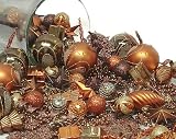 125-Piece Club Pack of Shatterproof Chocolate/Mocha/Copper Christmas Ornaments