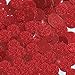 Round Sequin 15mm Dark Red Metallic Sparkle Glitter Texture Couture Paillettes